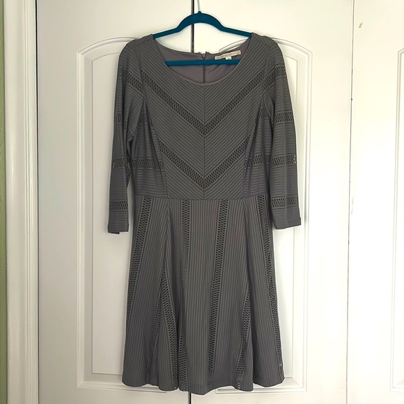 Lauren Conrad fit and flare gray dress - Picture 2 of 6